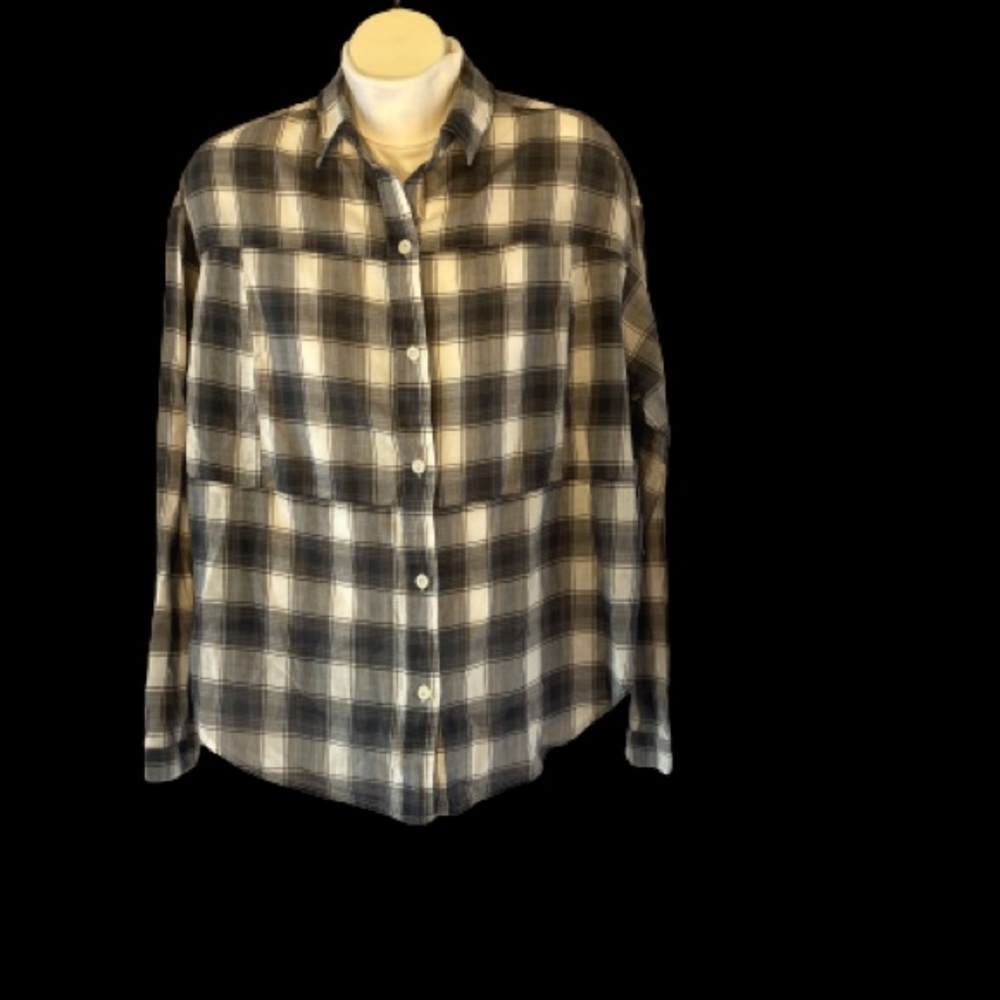Nwt hurley plaid long sleeve button down shirt